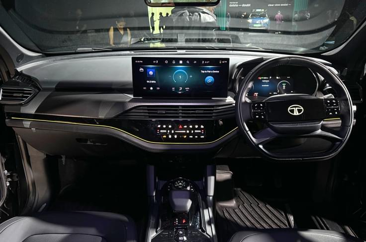 Harrier EV Stealth Edition comes finished with all-black interior Tata Harrier EV interior